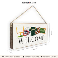 Green Bay Football Icons Twine Sign