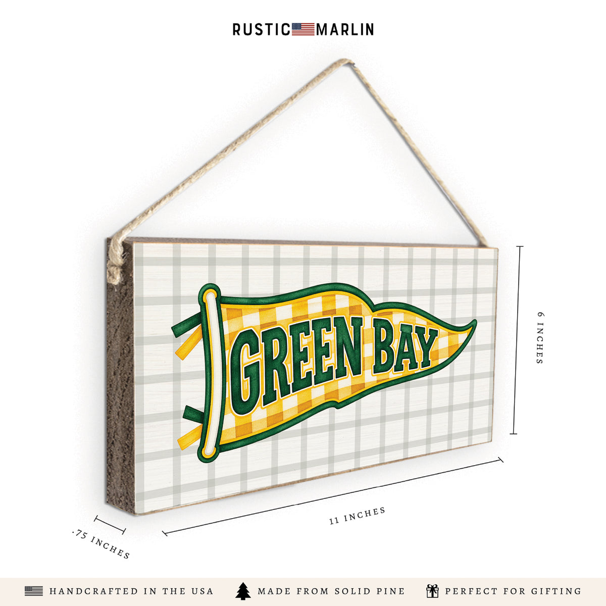 Green Bay Banner Twine Sign