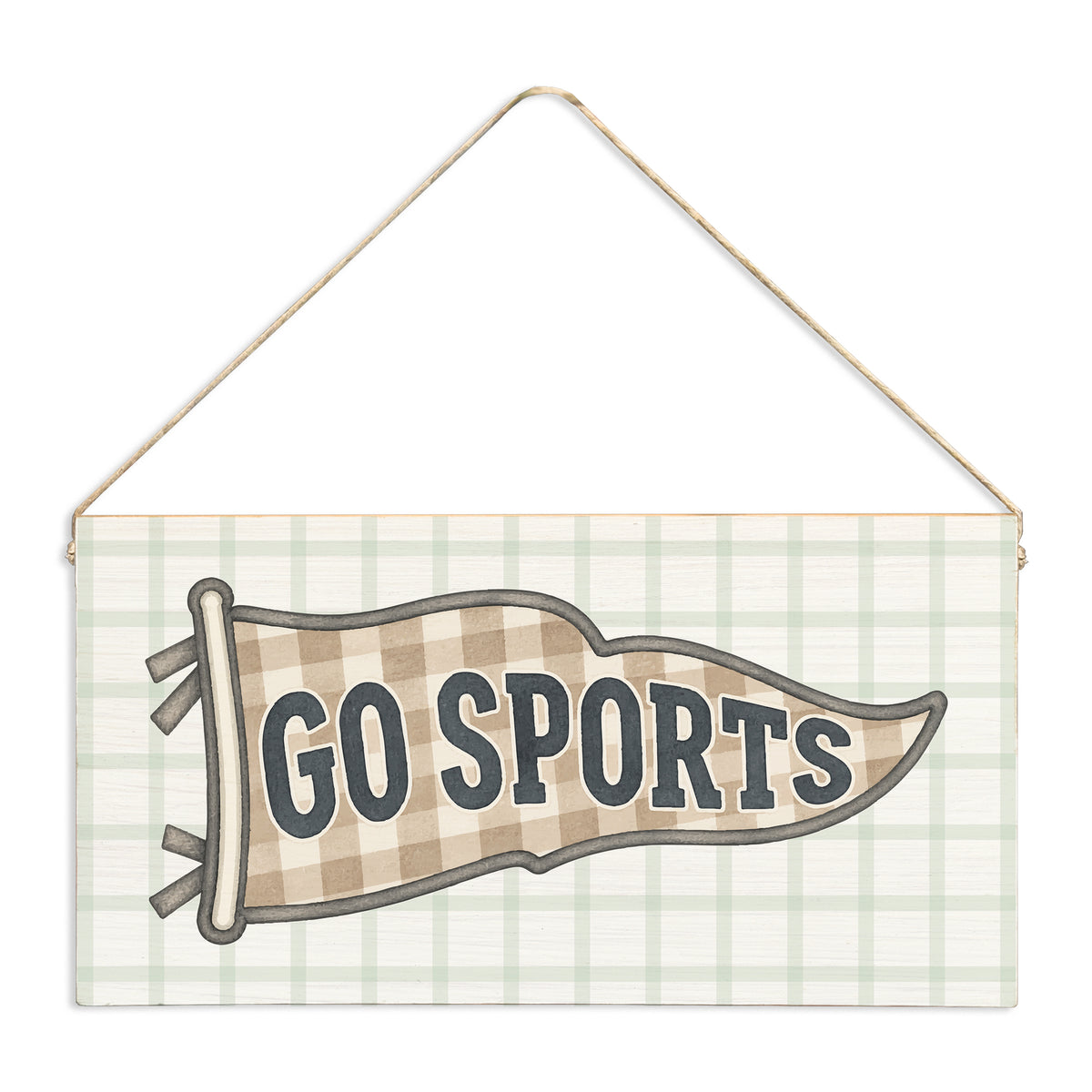 Go Sports Flag Twine Sign