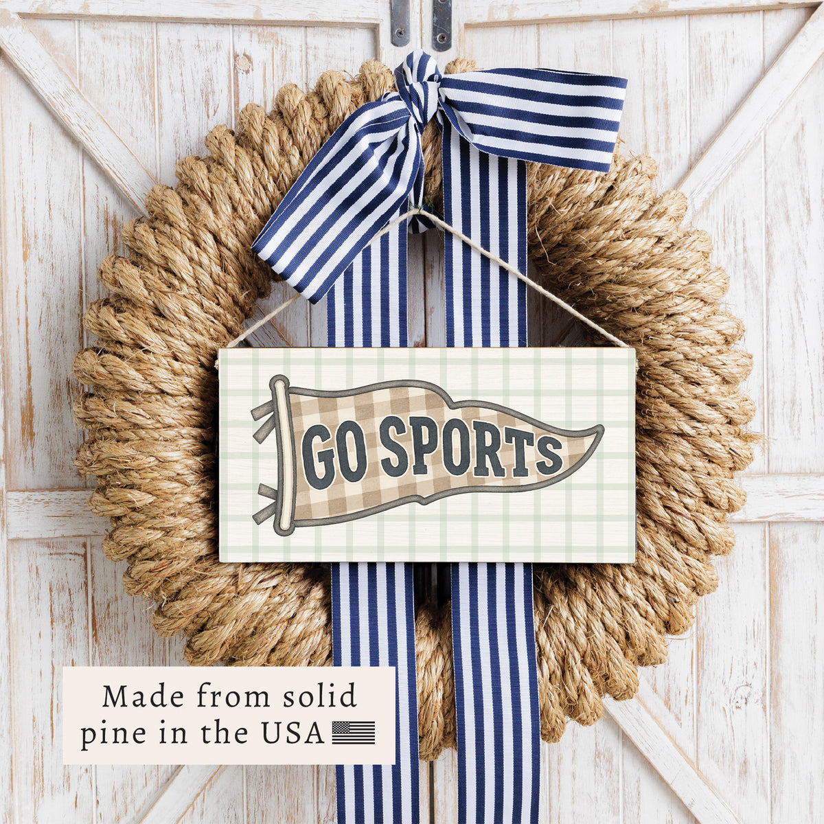 Go Sports Flag Twine Sign