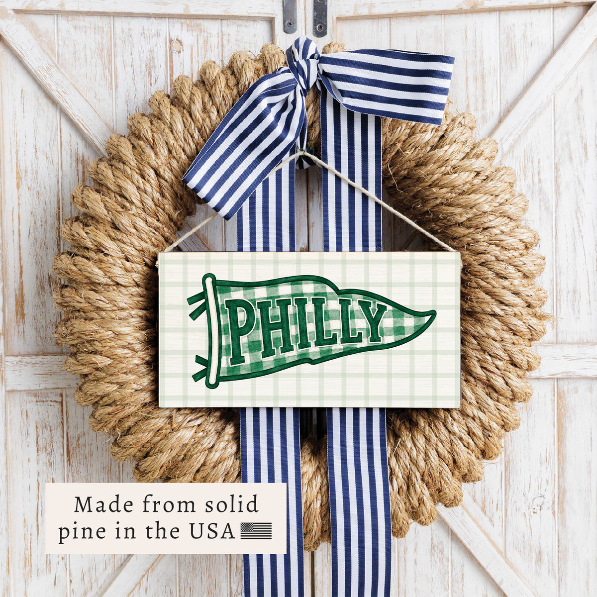 Philly Banner Twine Sign
