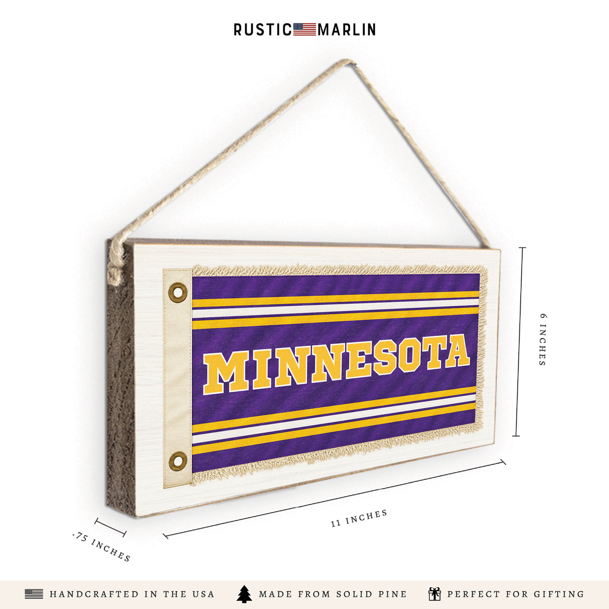Minnesota Flag Twine Sign