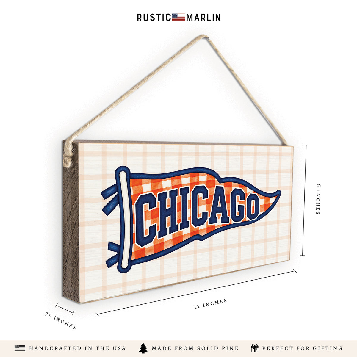 Chicago Banner Twine Sign