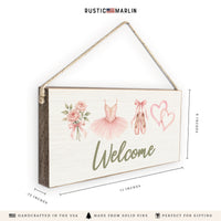 Ballet Icons Welcome Twine Sign