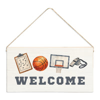 Basketball Icons Welcome Twine Sign