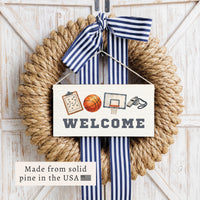 Basketball Icons Welcome Twine Sign