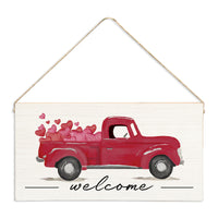 Heart Truck Twine Sign