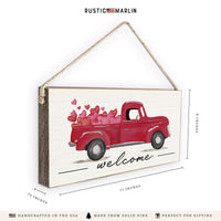 Heart Truck Twine Sign