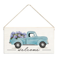 Hydrangea Truck Twine Sign