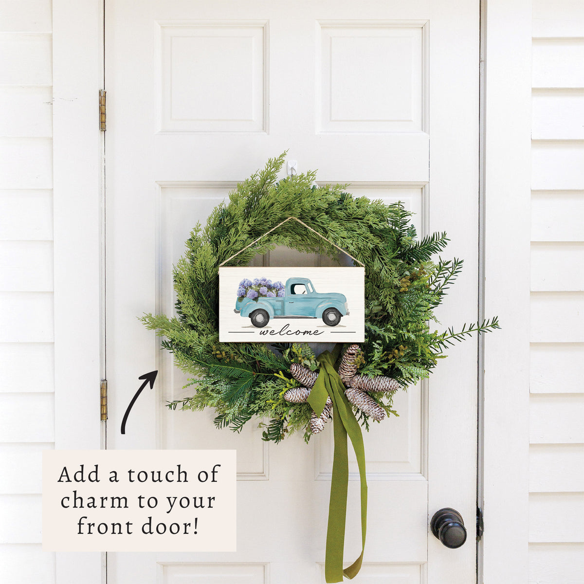 Hydrangea Truck Twine Sign