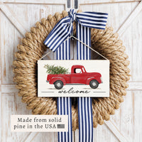 Christmas Tree Truck Twine Sign