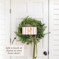 Yellow Lab Santa Hat Twine Sign