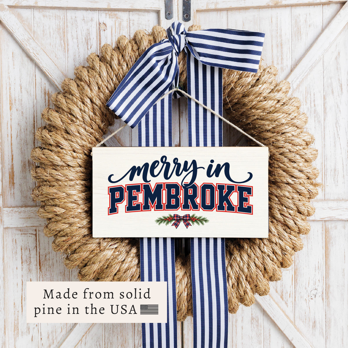 Merry in Pembroke Twine Sign