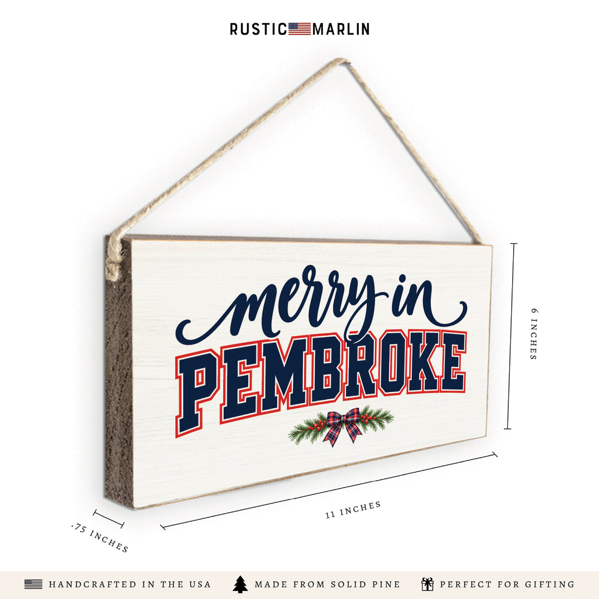 Merry in Pembroke Twine Sign