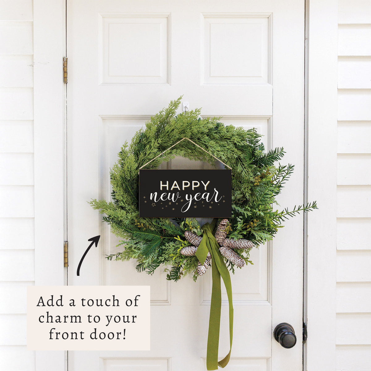 Happy New Year Twine Sign