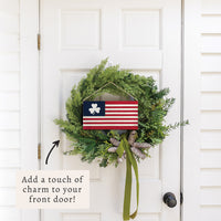 American Flag Shamrock Twine Sign