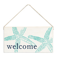 Starfish Welcome Twine Sign