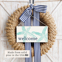 Starfish Welcome Twine Sign