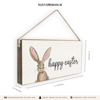 Happy Easter Bunny Twine Sign