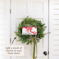 Lobster Watercolor Welcome Twine Sign