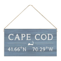Cape Coordinates Twine Sign