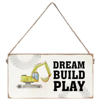 Dream Build Play Twine Sign