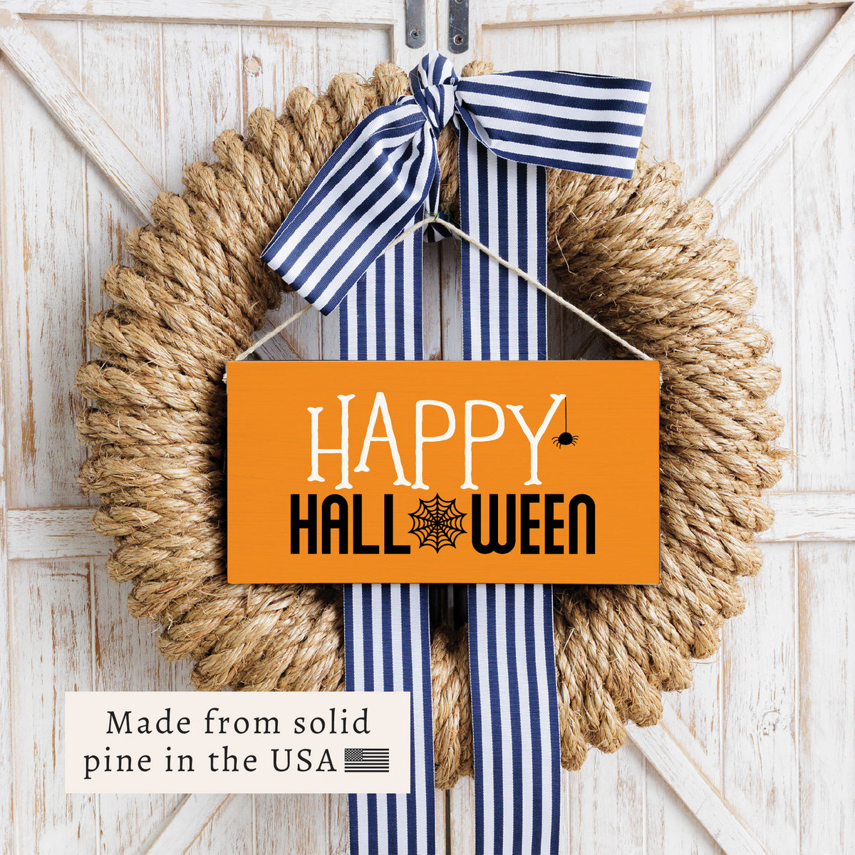 Happy Halloween Twine Sign