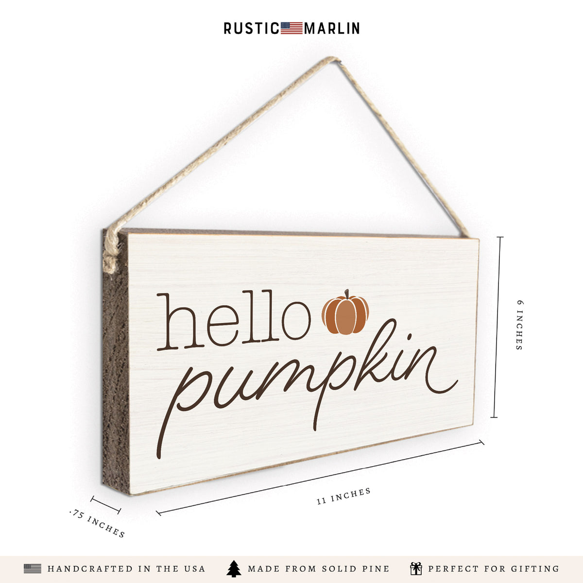 Hello Pumpkin Twine Sign