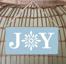 Load image into Gallery viewer, Joy Snowflake Twine Hanging Sign
