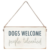 Dogs Welcome Twine Sign