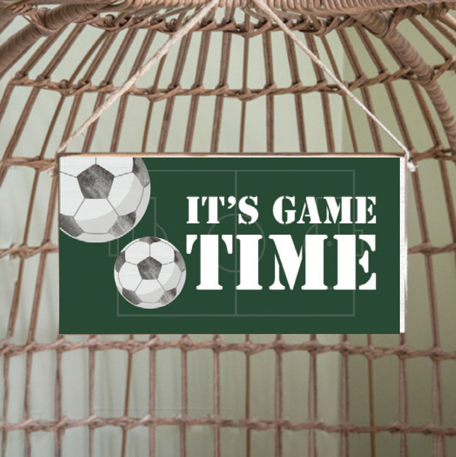Soccer Twine Hanging Sign