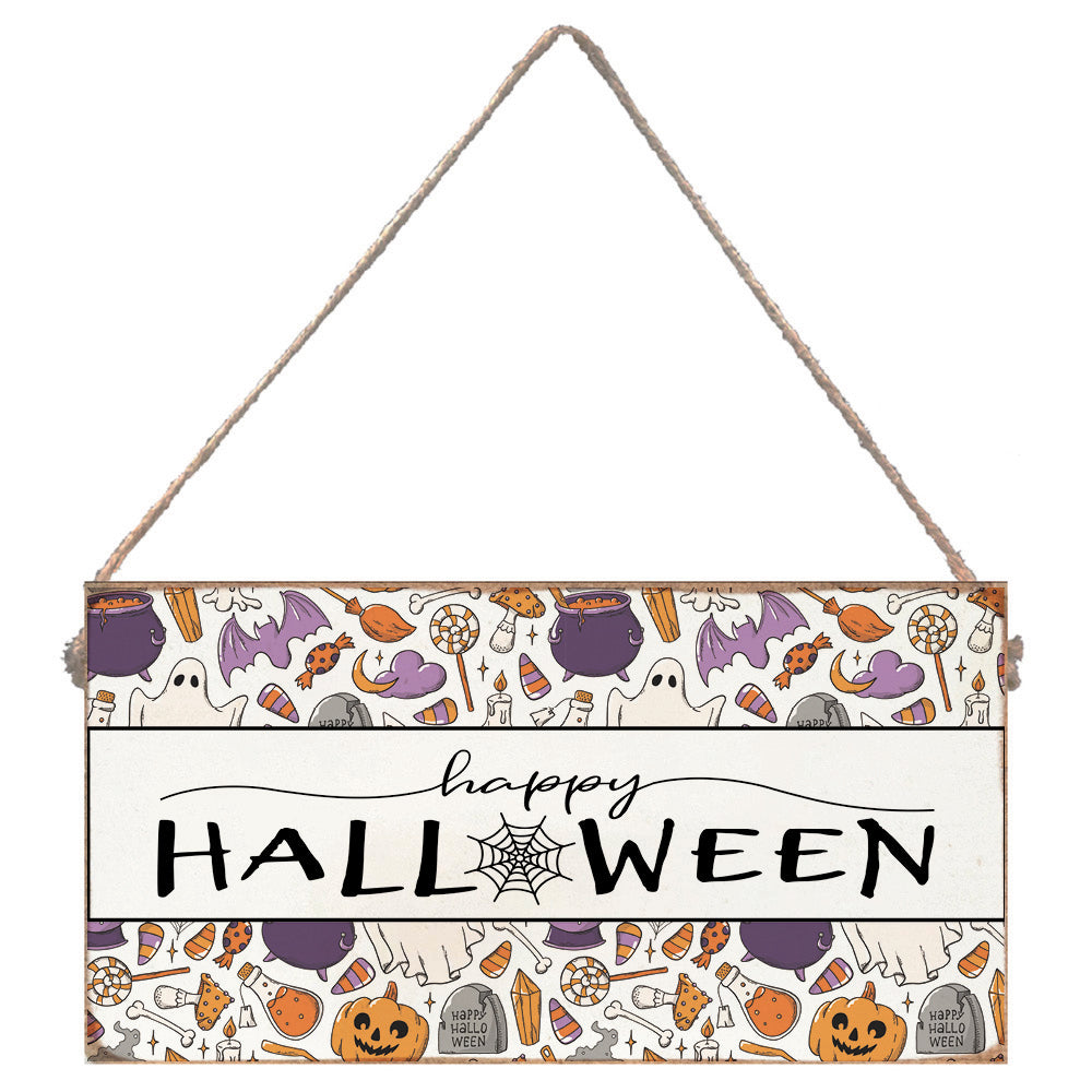 Spooky Happy Halloween Twine Sign