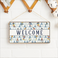 Modern Mountain Twine Sign