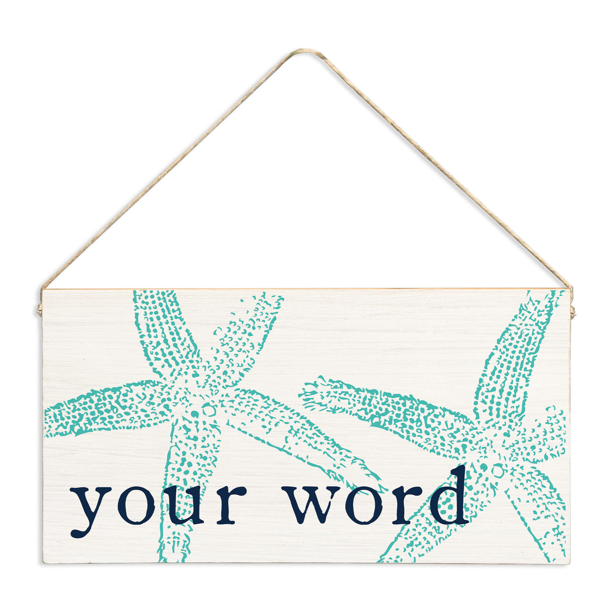 Starfish Personalized Twine Sign
