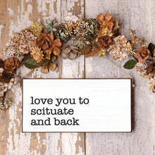 Load image into Gallery viewer, Personalized Love You + Back Twine Hanging Sign
