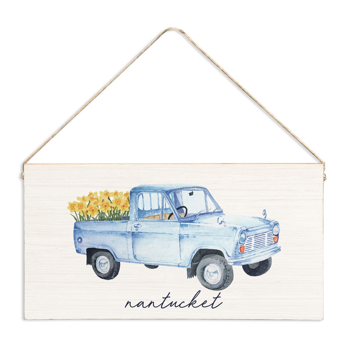 Daffodil Truck Personalized Twine Sign