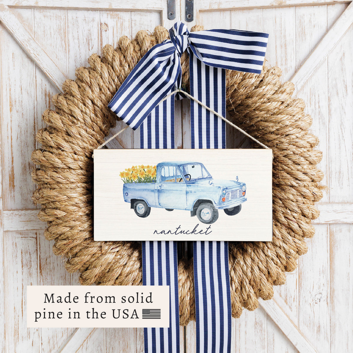 Daffodil Truck Personalized Twine Sign