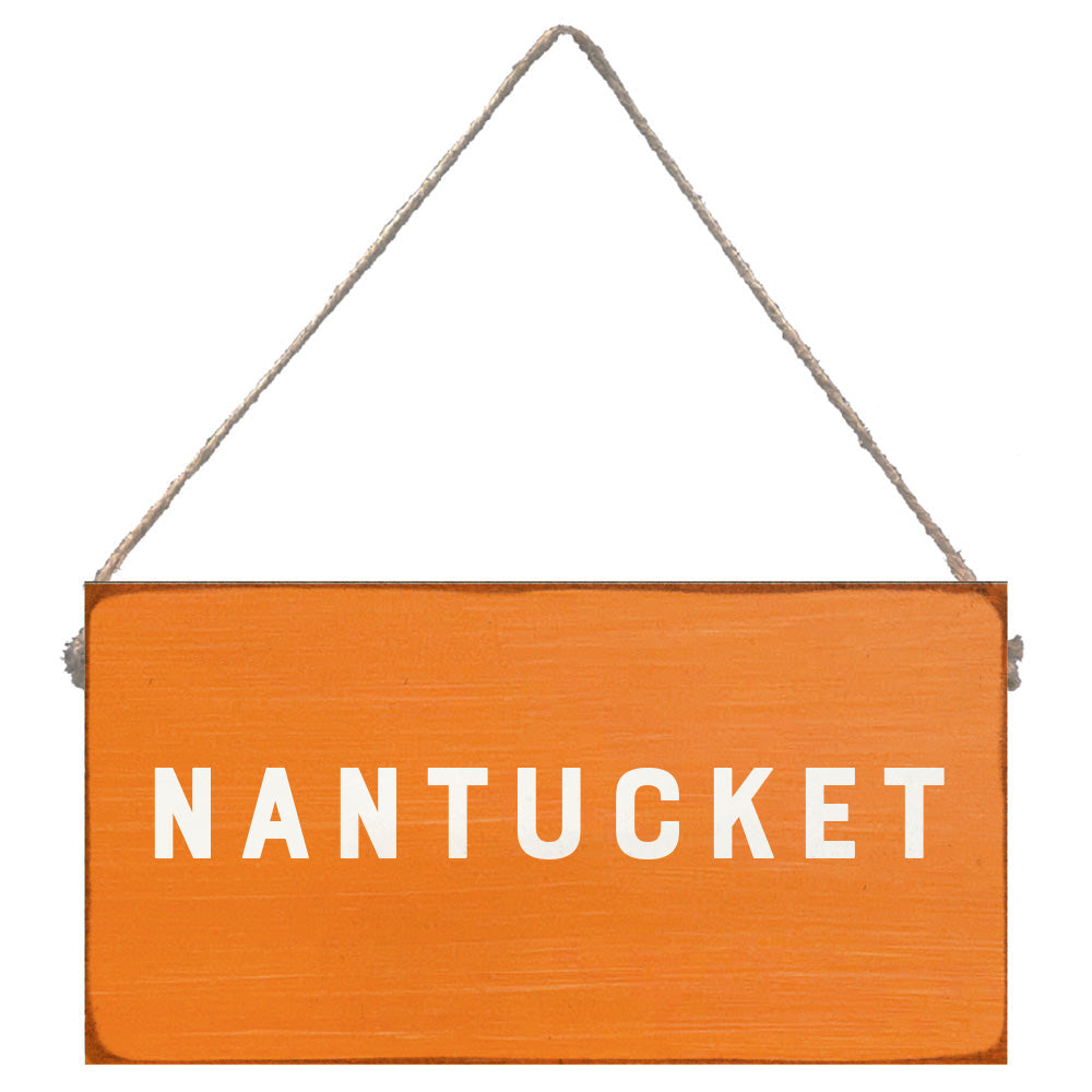 Orange Personalized Twine Sign