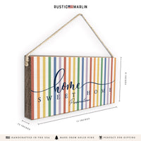 Home Sweet Home Personalized Twine Sign