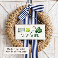 Tennis Icons Personalized Twine Sign