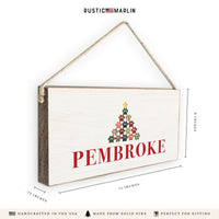 Paw Tree Personalized Twine Sign