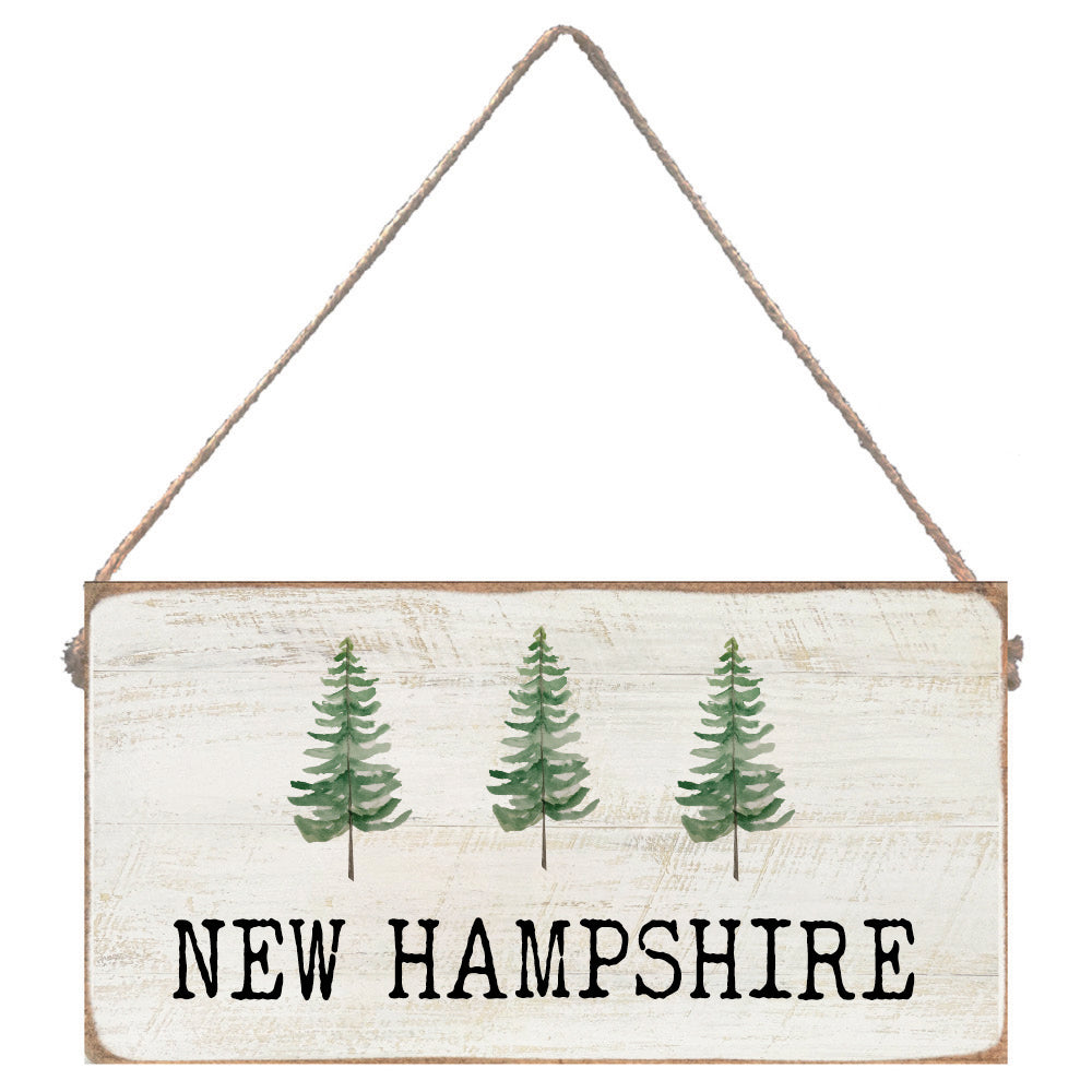 Watercolor Trees Personalized Twine Sign