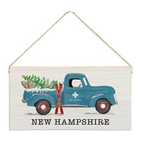 Ski Patrol Truck Personalized Twine Sign