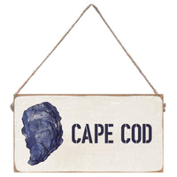 Indigo Oyster Personalized Twine Sign