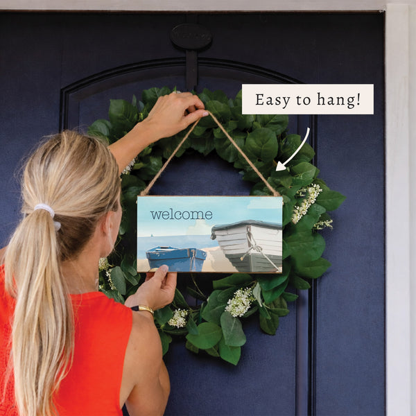 Boats Personalized Twine Sign