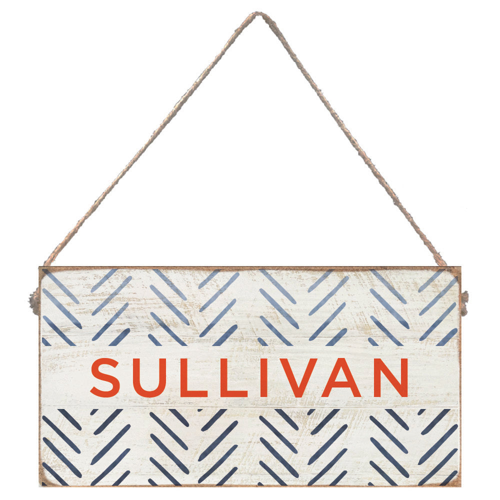 Repeating Arrows Personalized Twine Sign