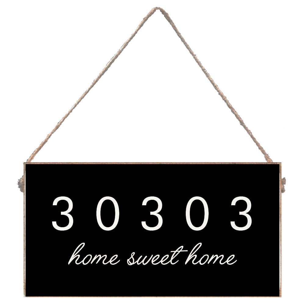 Zip Code Personalized Twine Sign