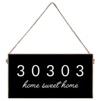 Zip Code Personalized Twine Sign