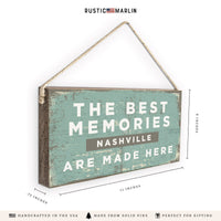 Best Memories Personalized Twine Sign