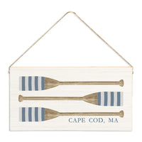 Striped Oars Personalized Twine Sign